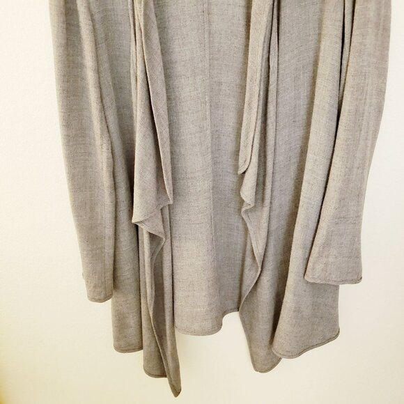 DB Life by Dana Buchman Grey Open Front Lightweight Wool Blend Jacket Size L EUC - Picture 3 of 9